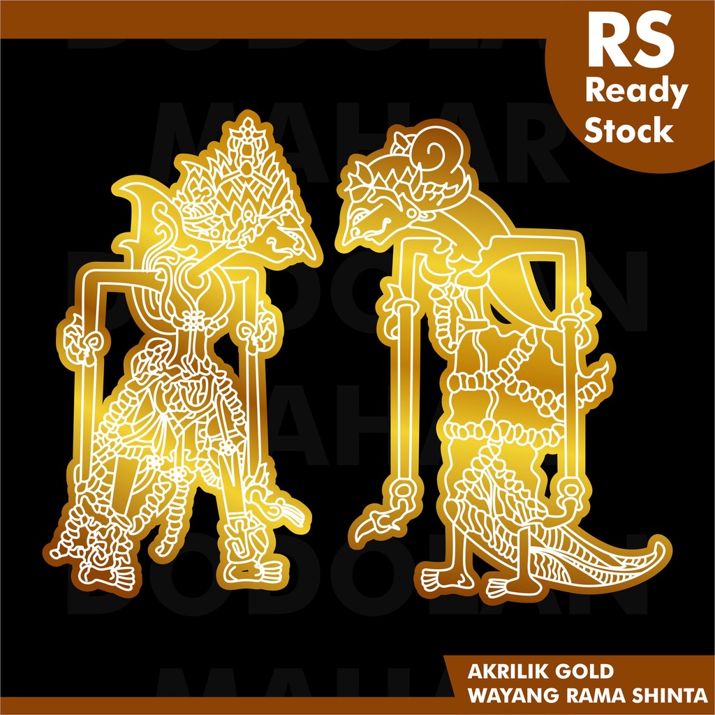 wayang rama sinta grafir ornament mahar