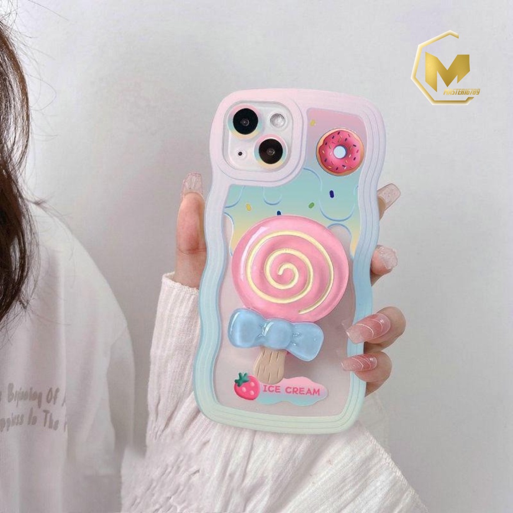 SS275 SOFTCASE ICE CREAM BUTTER WITH CANDY POPSOCKET FOR IPHONE 7 8 7+ 8+ X XS XR XS MAX 11 12 13 14 PRO MAX MA4157