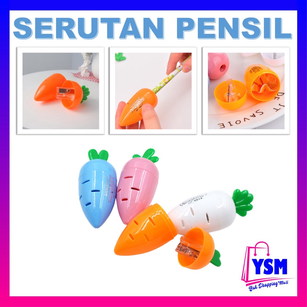 

YSM Peraut Pensil Motif Wortel Rautan Pensil Karakter Tikus Lucu Pencil Shaperner Alat Tulis Sekolah Serutan Pensil Anak Stationary Study