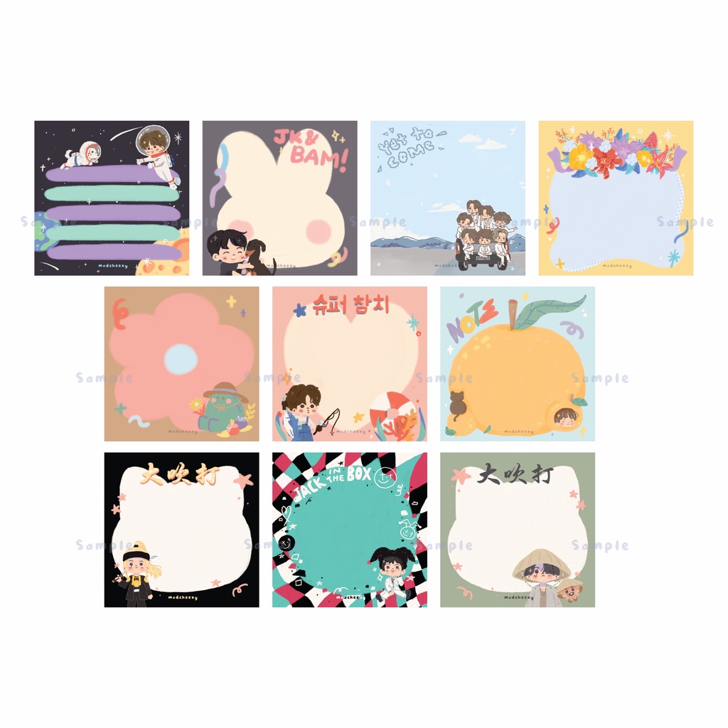 

BTS Notepad 9 x 9 cm