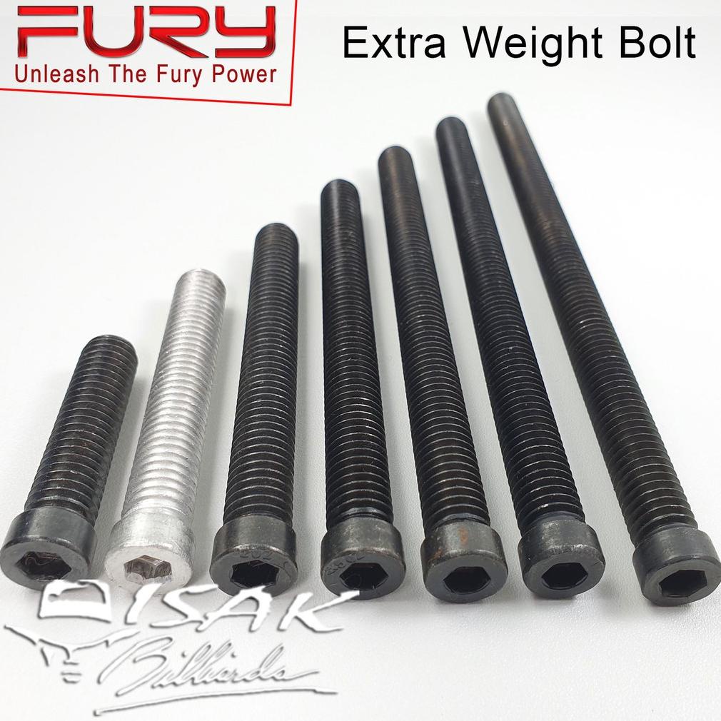 PROMO Fury Weight Bolt - Baut Pemberat Stik Biliar Billiard Cue Stick Besi terlaris