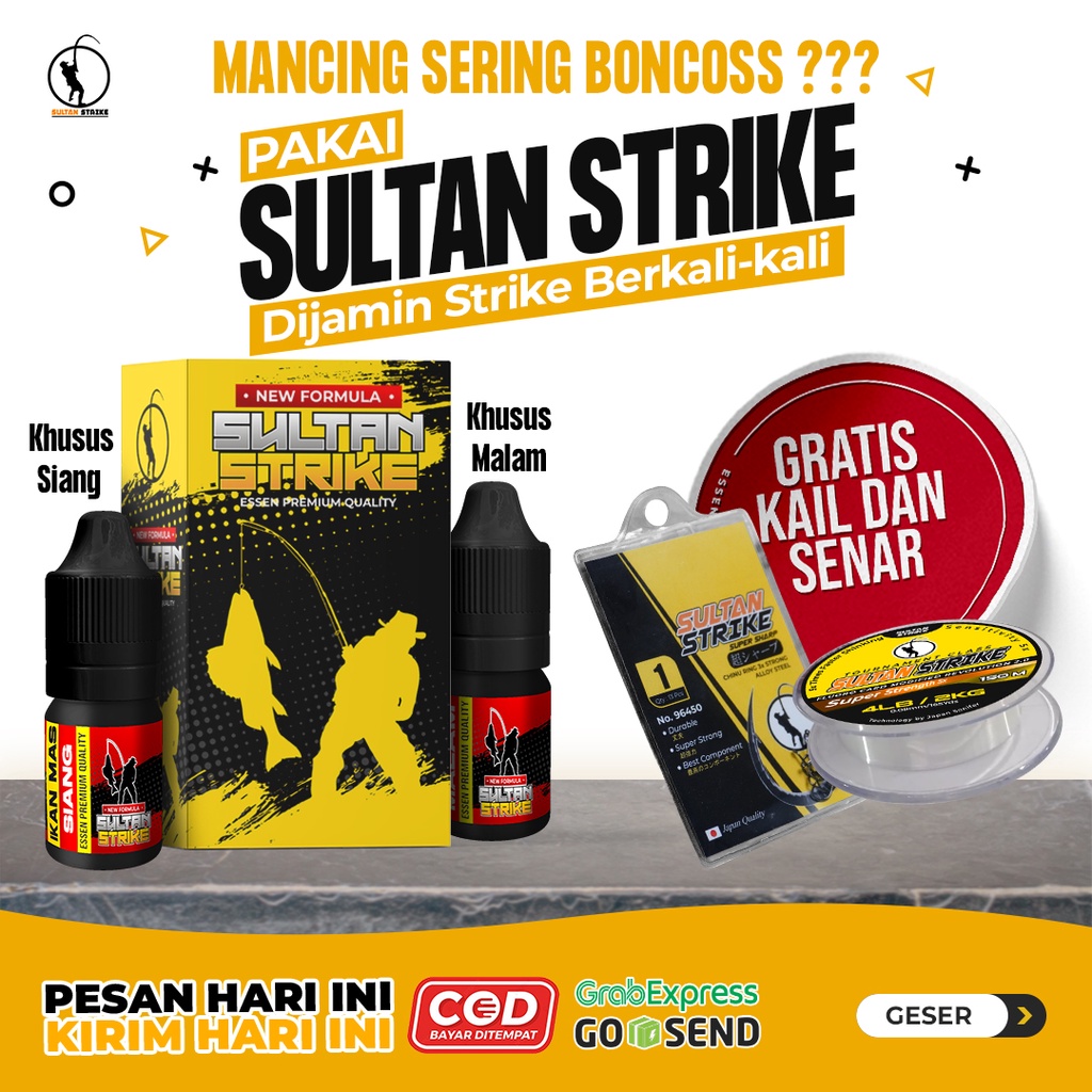 Paket Essen dan Kail Mancing Sultan Strike Semua Jenis Ikan