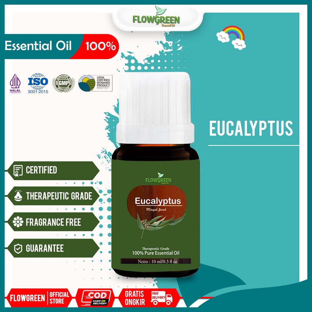 FLOWGREEN EUCALYPTUS ESSENTIAL OIL DIFFUSER  AROMATERAPI OIL