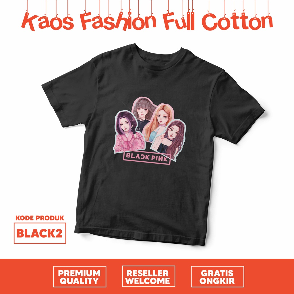 [KAOS] Blackpink BORNPINK full cotton 30s kualitas premium cewek cowok anak dewasa