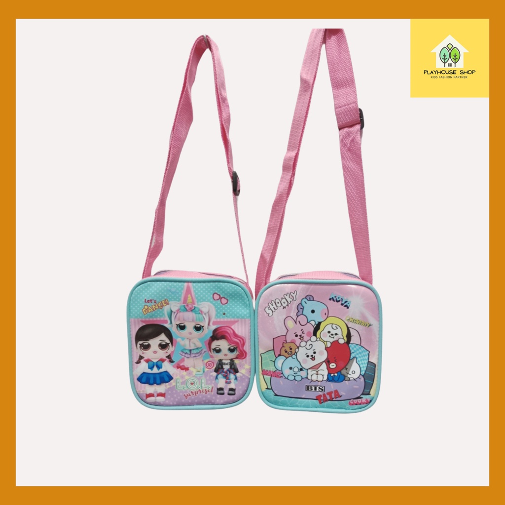 Tas Selempang Anak Sling Bag Karakter Lucu