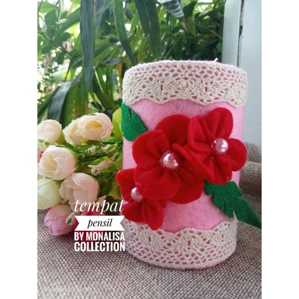 

prakarya botol bekas tempat pensil kaleng kerajinan tangan tempat pensil dari kaleng bekas kerajinan daur ulang