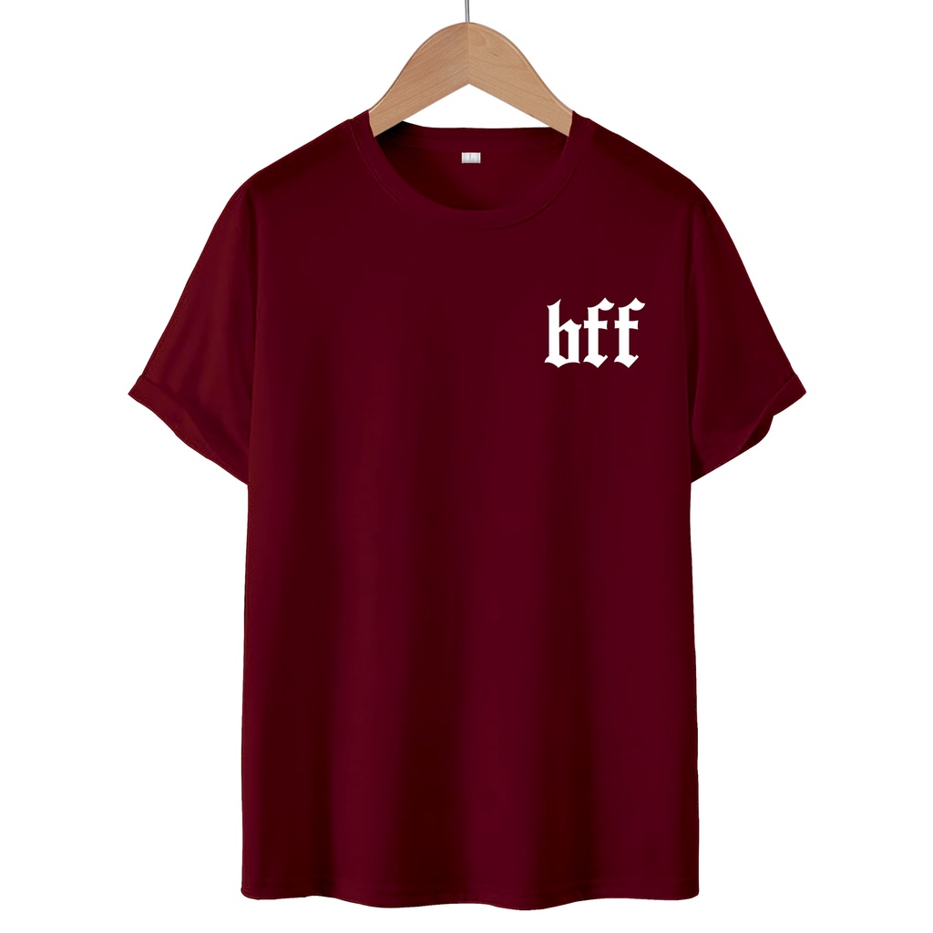 KAOS T-SHIRT LOGO BFF / KAOS DISTRO WANITA.