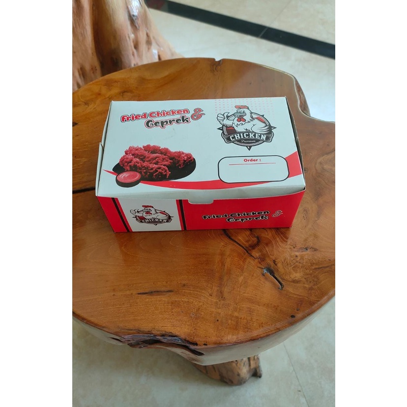 

(Min 25pcs) dus/dos/kardus ayam geprek/ fried chicken