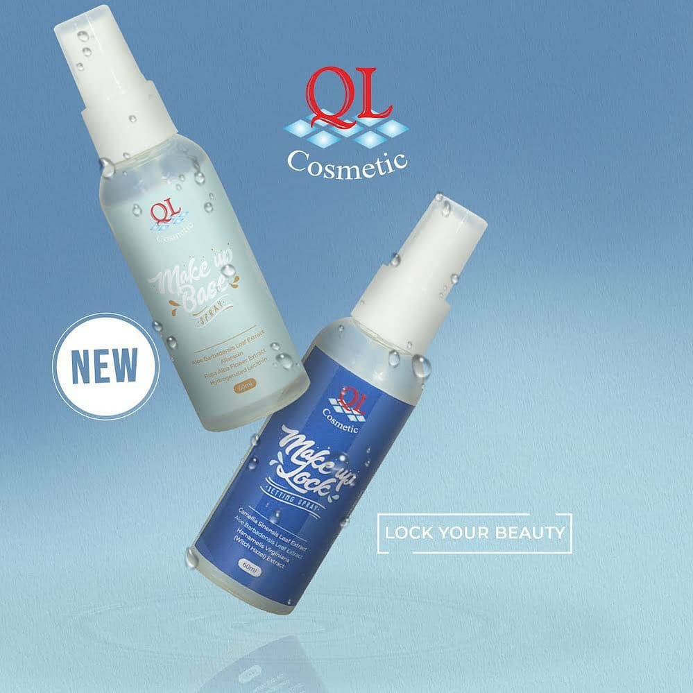 QL Cosmetic - QL Make Up Base &amp; QL Make Up Lock Spray - 60ml