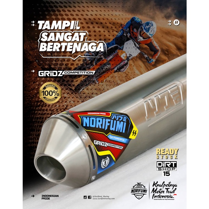 Knalpot Norifumi Gridz Kompetisi Klx150 Crf 150 Wr155
