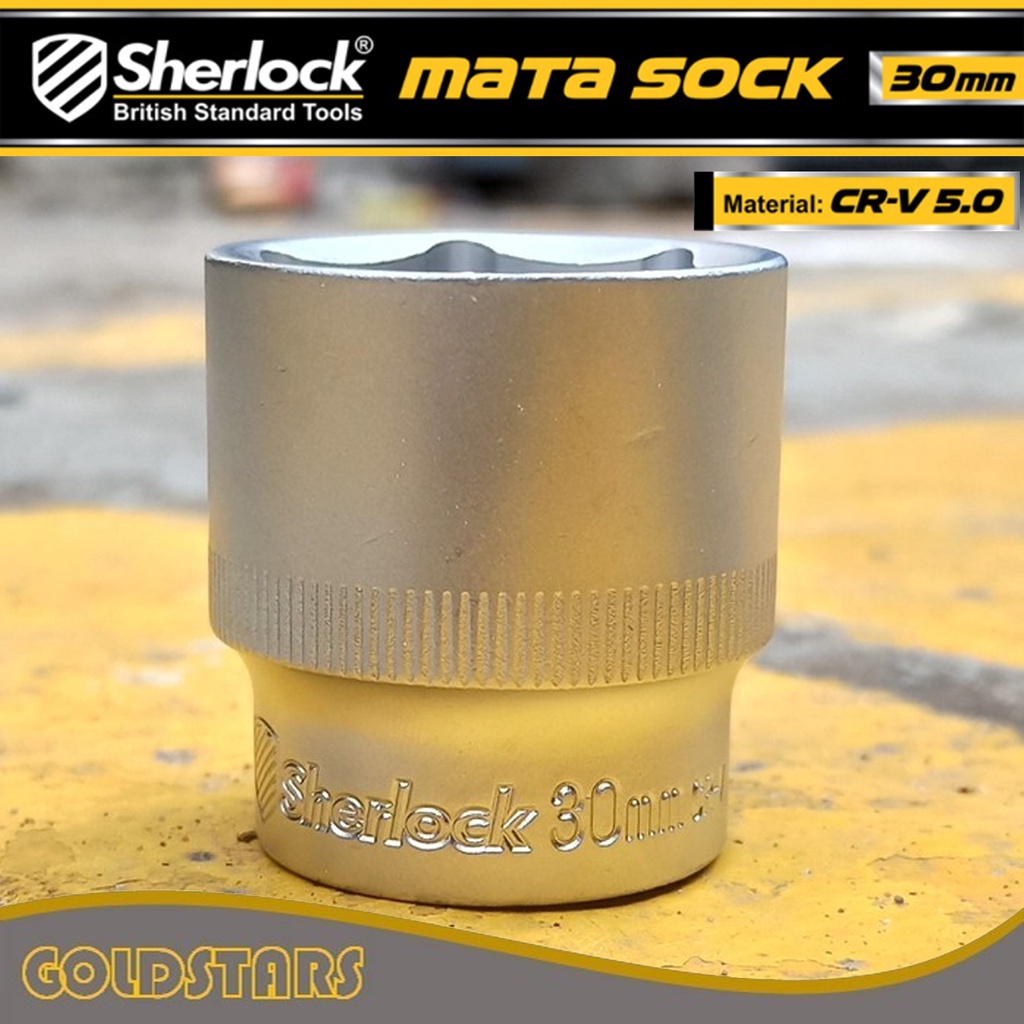 Kunci Shock 30 mm 6 PT Original Sherlock Mata Sok/Sock 1/2 inch