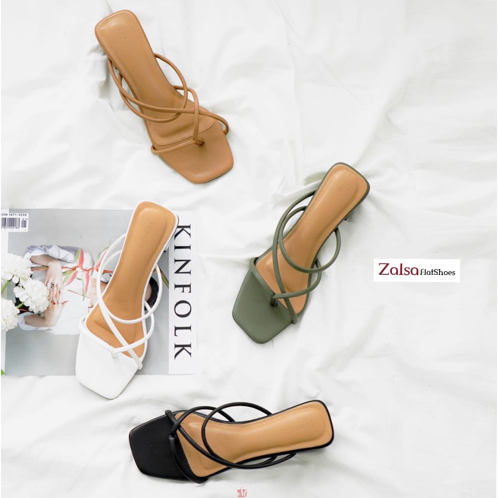 LYODRA Heels Wanita Casual Formal Tali belakang D 11