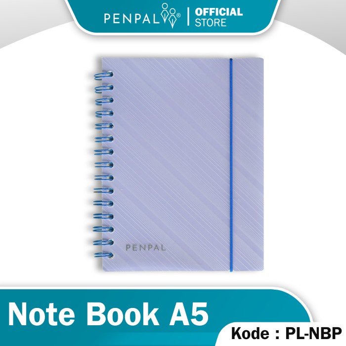 

Terlaris Penpal Note Book A5 Spiral Ungu Pl-Nbp