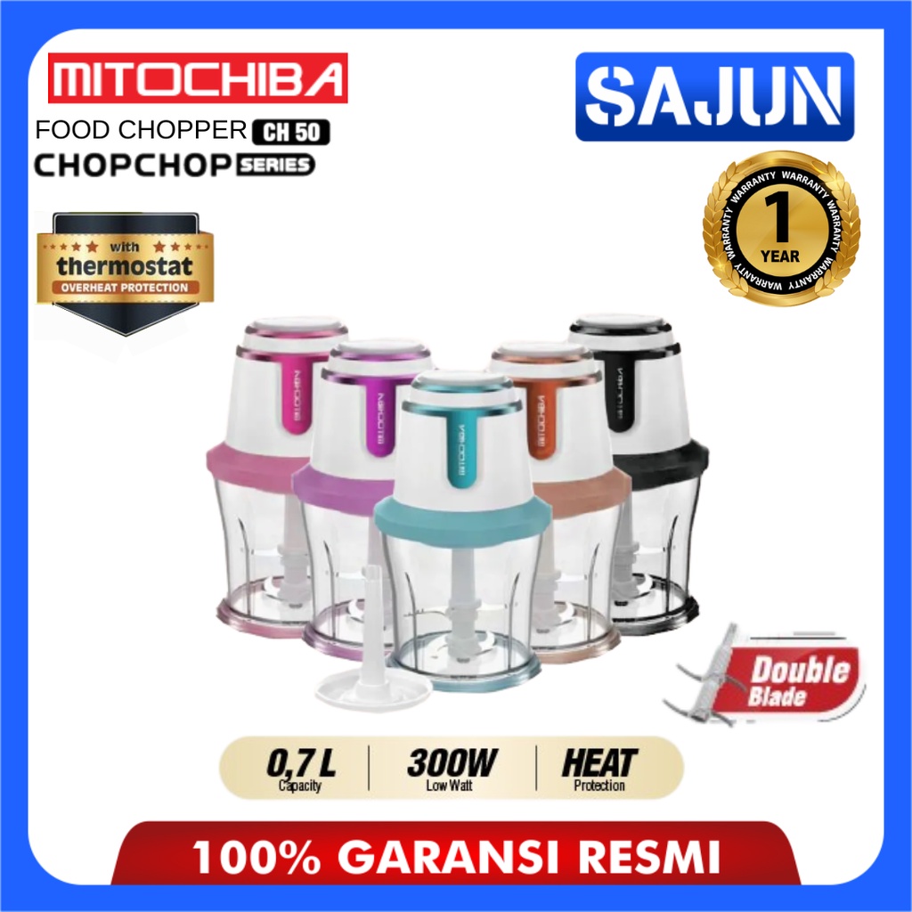 MITOCHIBA Food Chopper CH-50 Kapasitas 0.7L Multifungsi CH50