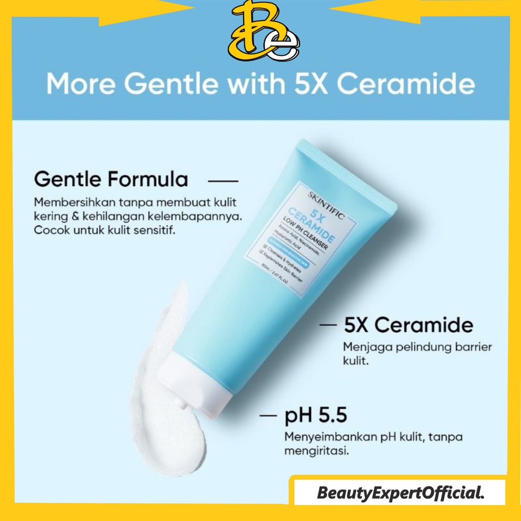 ⭐️ Beauty Expert ⭐️ SKINTIFIC - 5X Ceramide Facial Cleanser Travel Size 15g