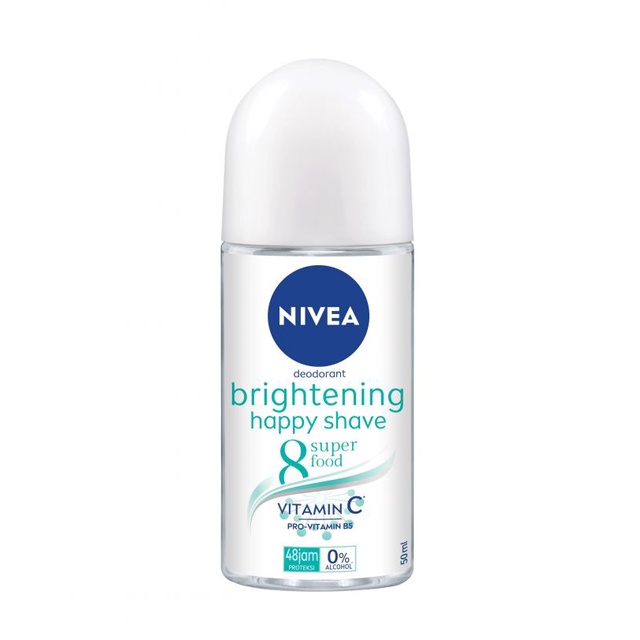 NIVEA DEODORANT BRIGHTENING HAPPY SHAVE 50ML