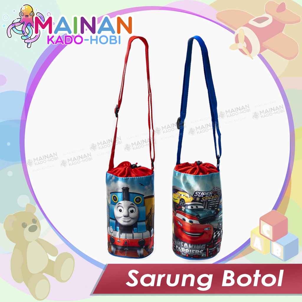 POUCH WATER BOTTLE SARUNG BOTOL MINUM ANAK KARAKTER LUCU