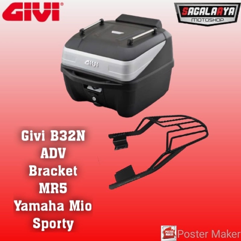 Givi B32N ADV Bracket Top box Givi MR5 Yamaha mio sporty