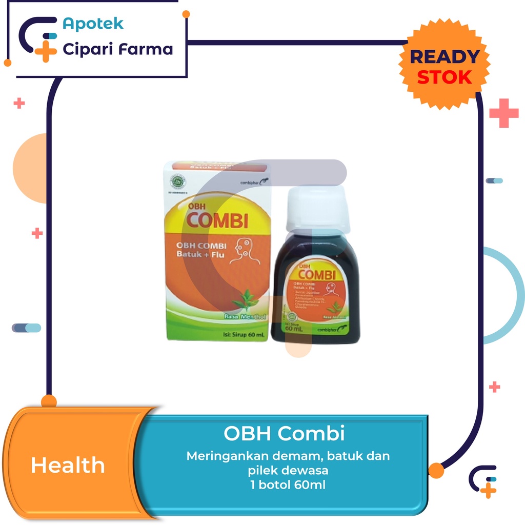 OBH Combi Batuk Plus Flu Dewasa Sirup Obat Batuk | Pilek | Demam | Sakit Kepala