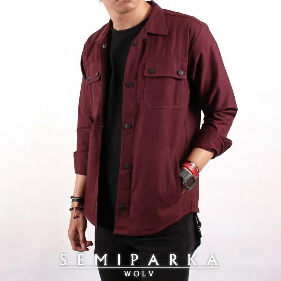 READY Jaket pria SEMI PARKA | KEMEJA SEMI PARKA PRIA