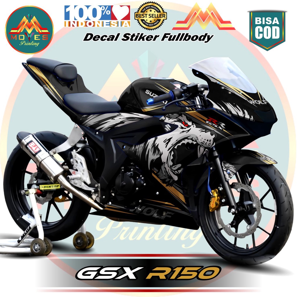 Promo Bisa Cod. Decal Sticker Full Body Suzuki GSX 150 R WOLFF / Stiker GSXR 150