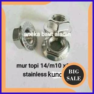 mur topi 14 atau m10x1.25 stainless 1M4R23 tools n parts