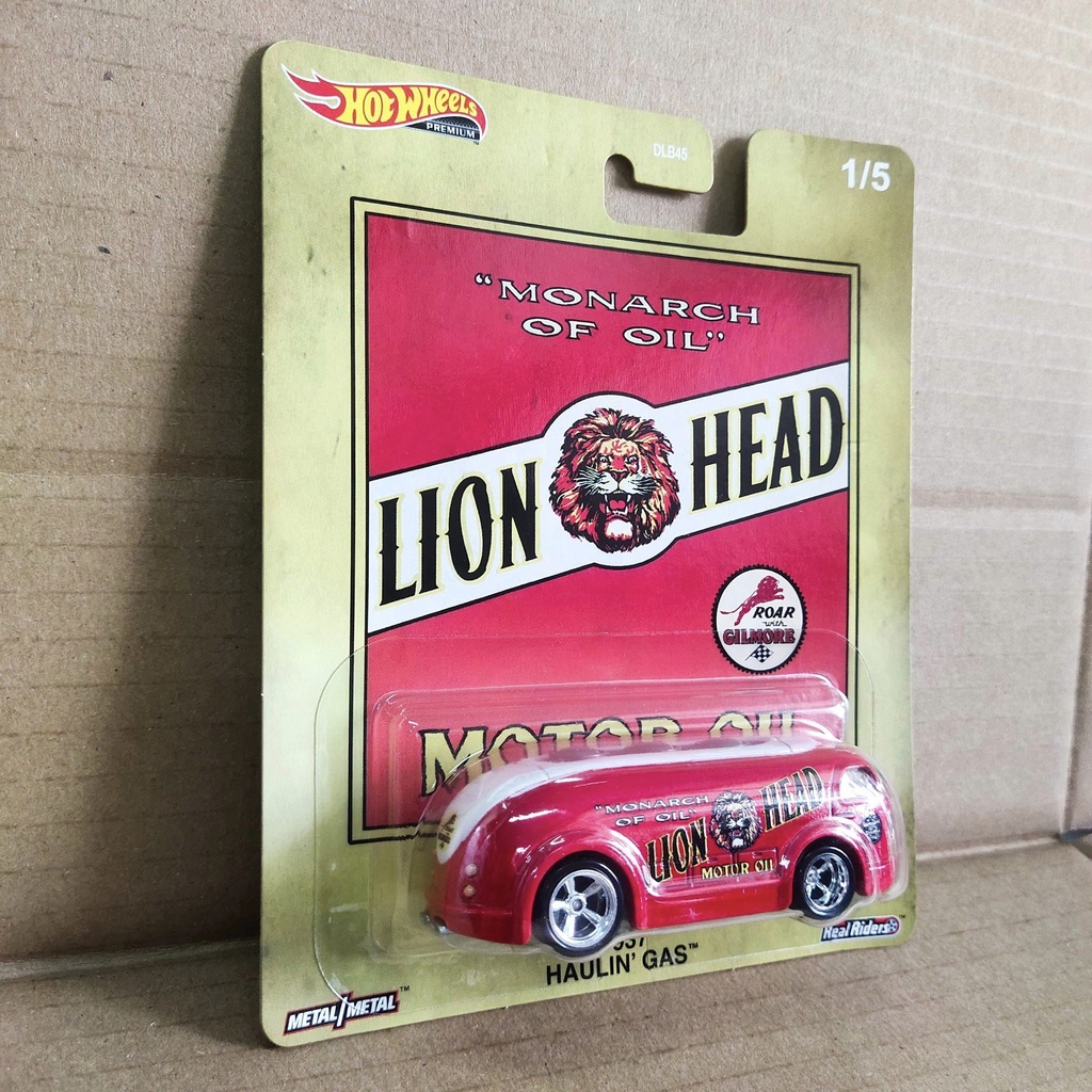 Lion Head 1937 Haulin Gas Hotwheels Premium Vintage Oil