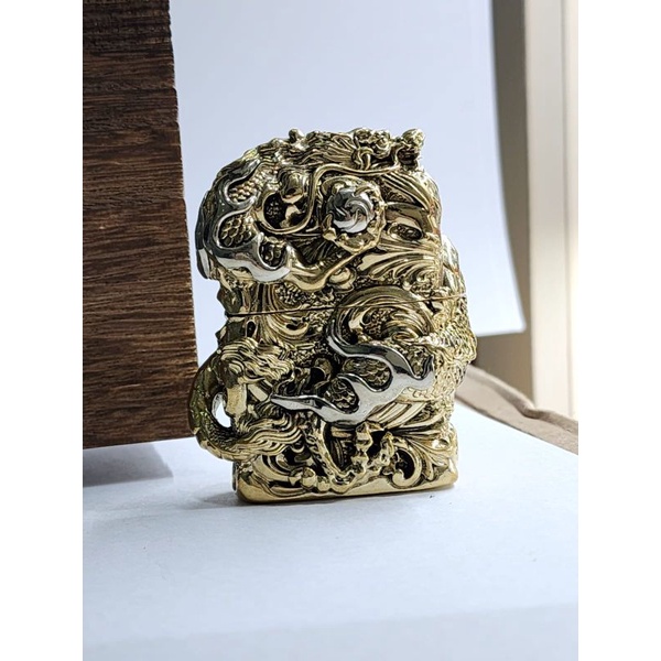 Zippo Original Jacket Golden Dragon 5 sisi Japan Finish