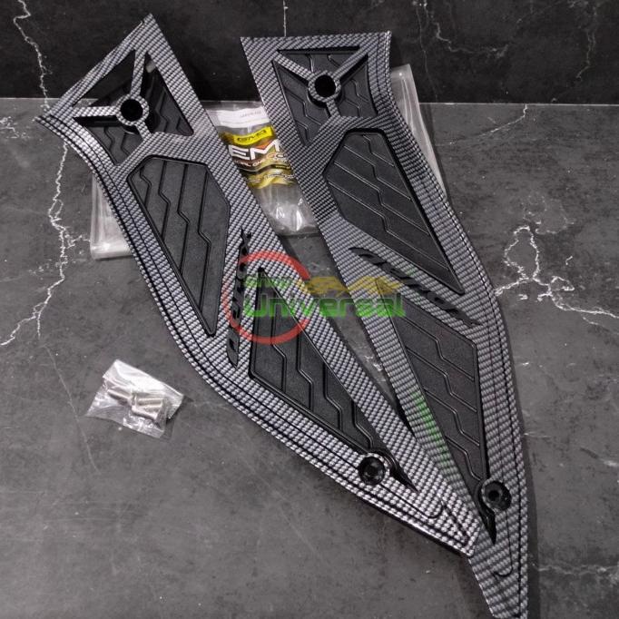 Bordes Karpet Pijakan Kaki Aerox 155 Carbon Nemo 2017-2020 Old