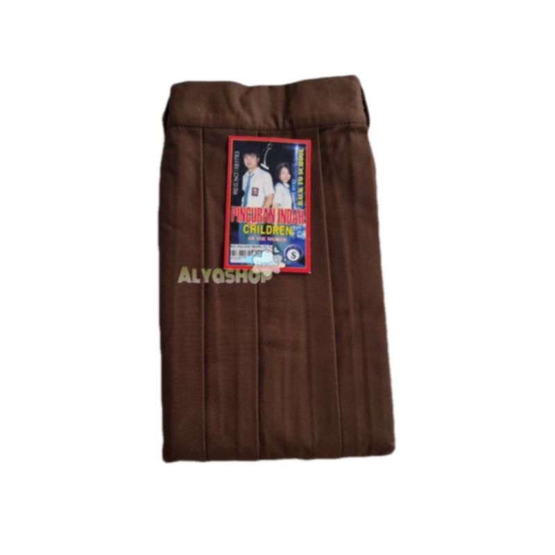 Children Pincuran Indah - Rok Pramuka SMP dan SMA Seragam Sekolah Coklat Rempel Panjang