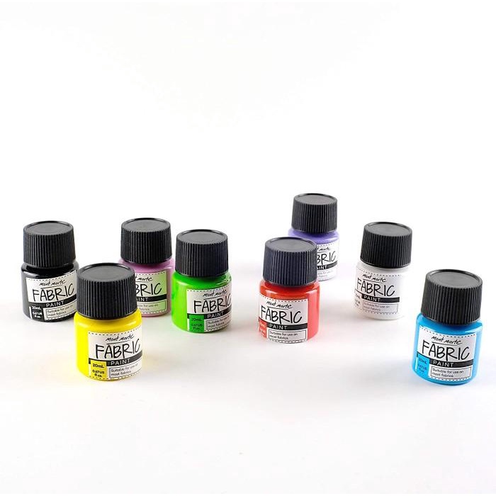 

Mont Marte Fabric Paint set - 8pcs x 20ml