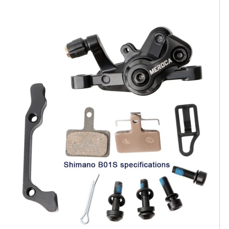 Meroca Caliper Sepeda Rem Cakram Mekanik Kaliper Disc Brake Sepeda