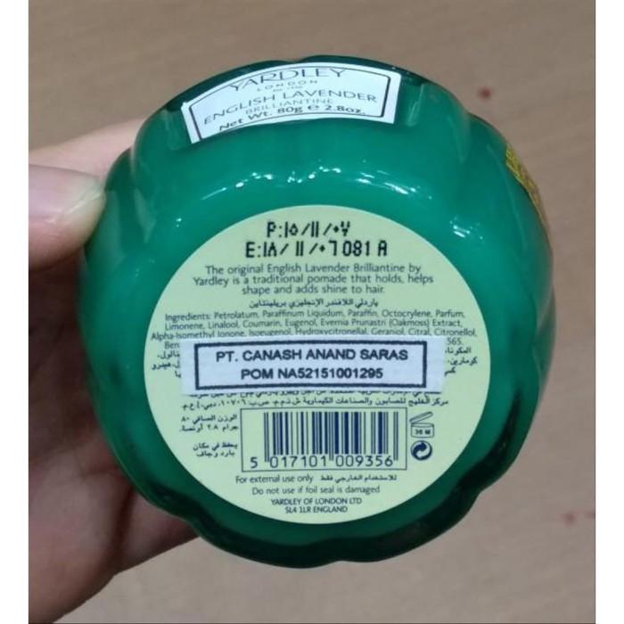 Yardley Brilliantine English Lavender 80G - Pomade Rambut Pria