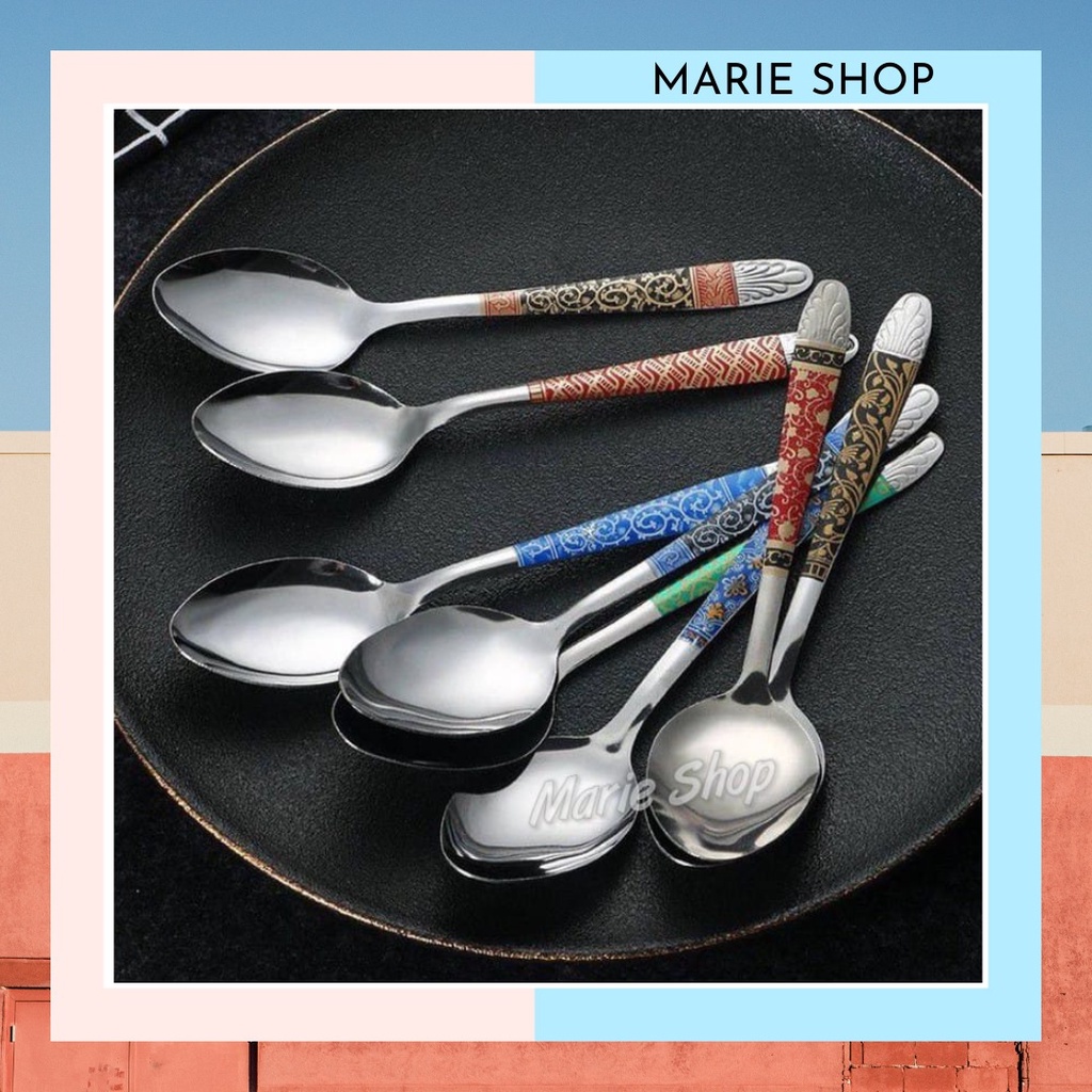 ‼️ TEBAL ‼️ SENDOK MAKAN BATIK STAINLESS STEEL – SENDOK MOTIF BATIK -  SENDOK MOTIF BATIK – SENDOK G