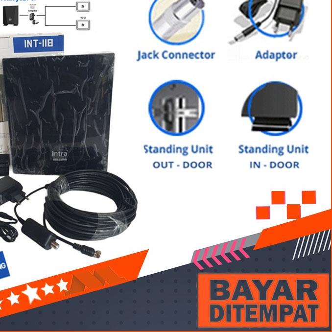 ✭ Antena TV Antena Digital Antena Dalam/Luar Intra 118 Bisa Tv Tabung LED Set Top Box ✩