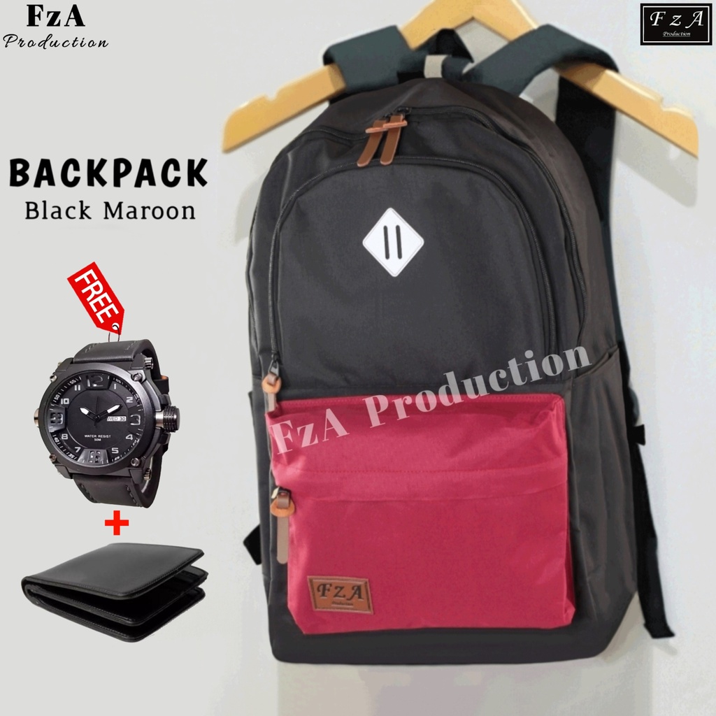 FzA Official - Tas Ransel Gendong Laptop Distro Sekolah Kuliah Pria Wanita Backpack Murah Original Tas Punggung Laptop