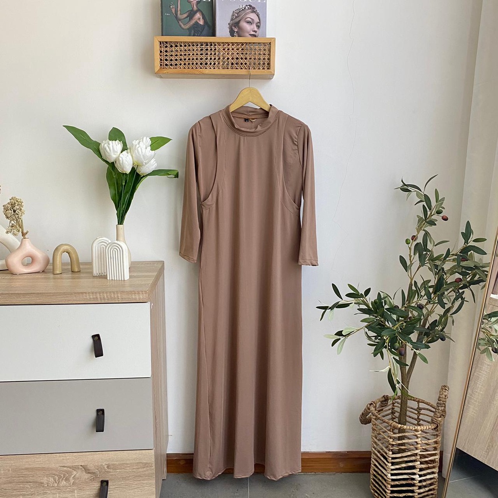 Inner Dress Long Sleeve Busui Friendly By Proudyhijab
