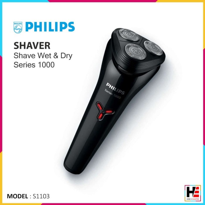 PENCUKUR RAMBUT S1103 PHILIPS SHAVE WET & DRY SERIES 1000