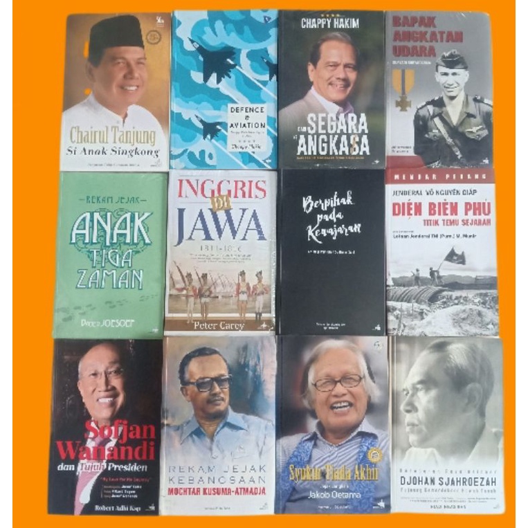 OBRAL BUKU ORIGINAL // BUKU SOSPOL //  SOSIAL POLITIK // TOKOH POLITIK // SASTRA // SEJARAH // filsa