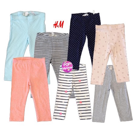 LEGGING CROP ANAK PEREMPUAN POPMYWEAR HM LEGGING CROP SIZE 1-9YEARS