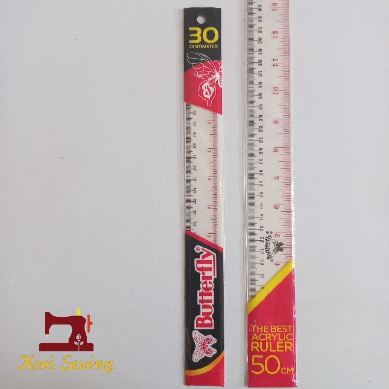 

Penggaris Plastik Butterfly 30 Cm & 50 Cm
