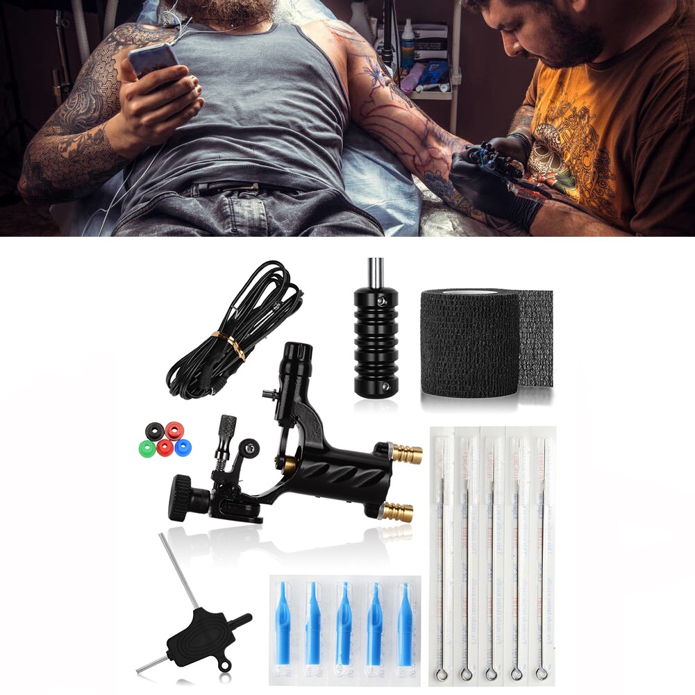 Alat Tattoo Rotary Full Set / Tatto Kit / Mesin Tato Full Set Tattoo Machine Premium Terbaik