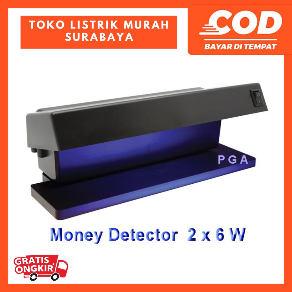 Money Detector 2 x 6W Lampu Detektor Uang Palsu 2 x 6W