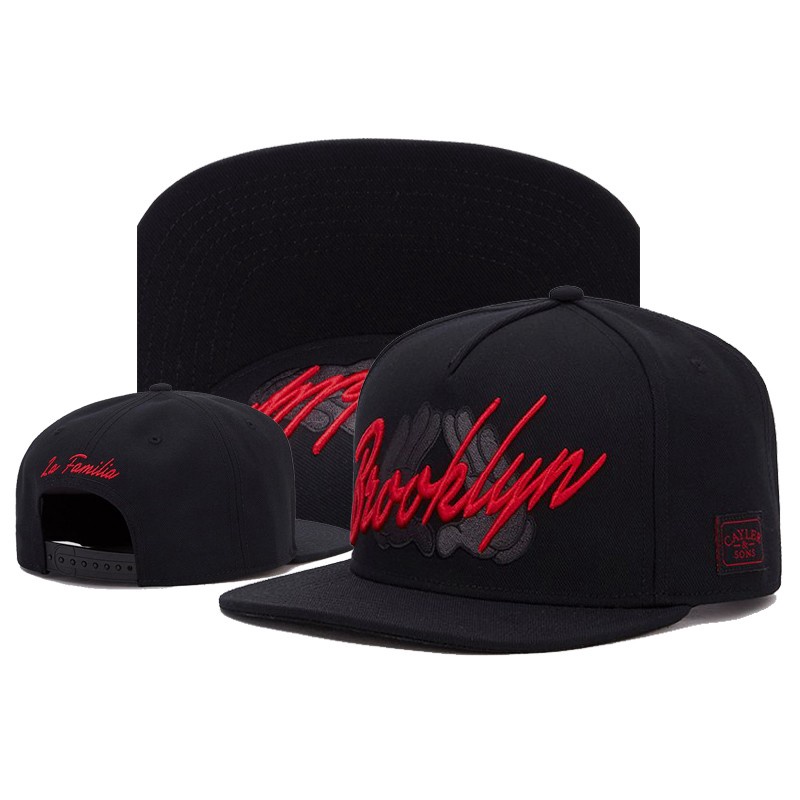 Topi Cayler Sons Brooklyn Snapabck Cayler & Sons Hitam Merah Black Red