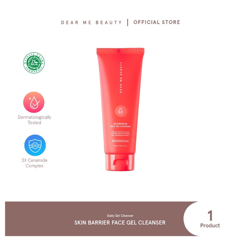 Dear Me Beauty Skin Barrier Face Gel Cleanser - 100ml