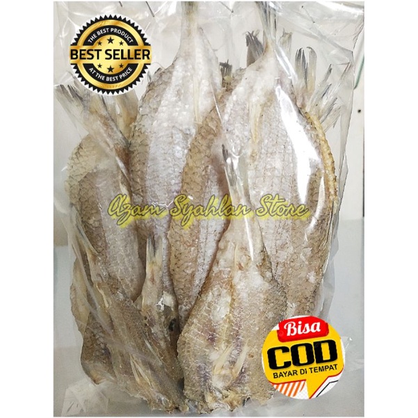 

IKAN JAMBRONG SEMI ASIN BALAK/BLOSO BELAH JEMUR KERING 500GRAM SUPER CRISPY