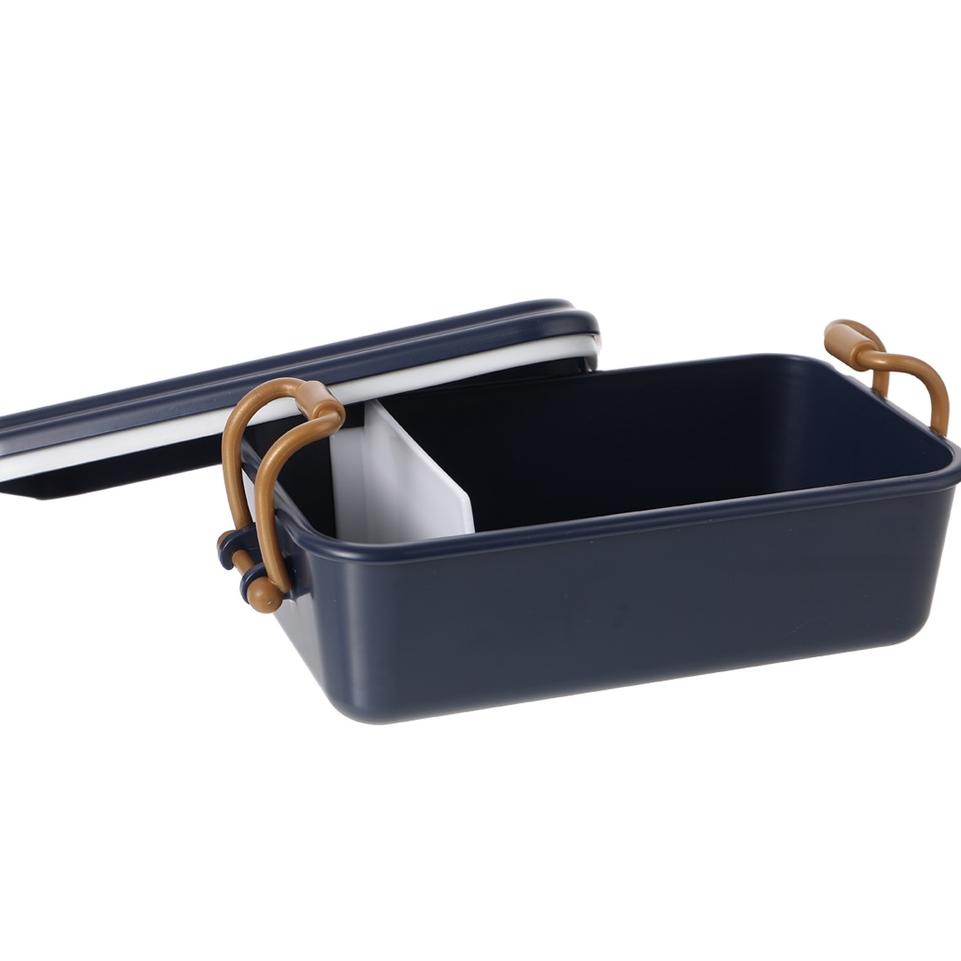 Murah MINISO Kotak Makan 500Ml Lunch Box 2 Grids Tempat Bekal Kecil Bento Box Bpa Free Tempat Makan 