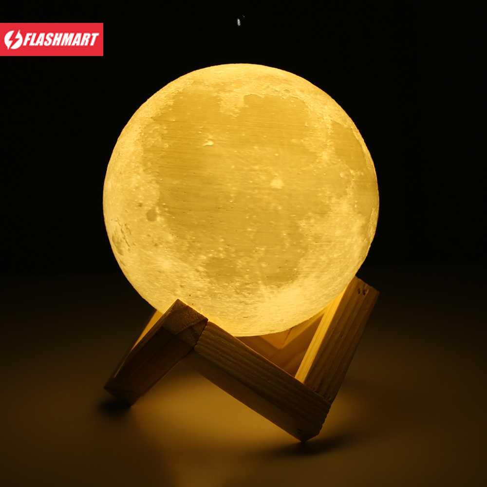 Flashmart Lampu Tidur Bulan 3D Moonlight 2 Color 8cm 0.5W 5V - LD002701