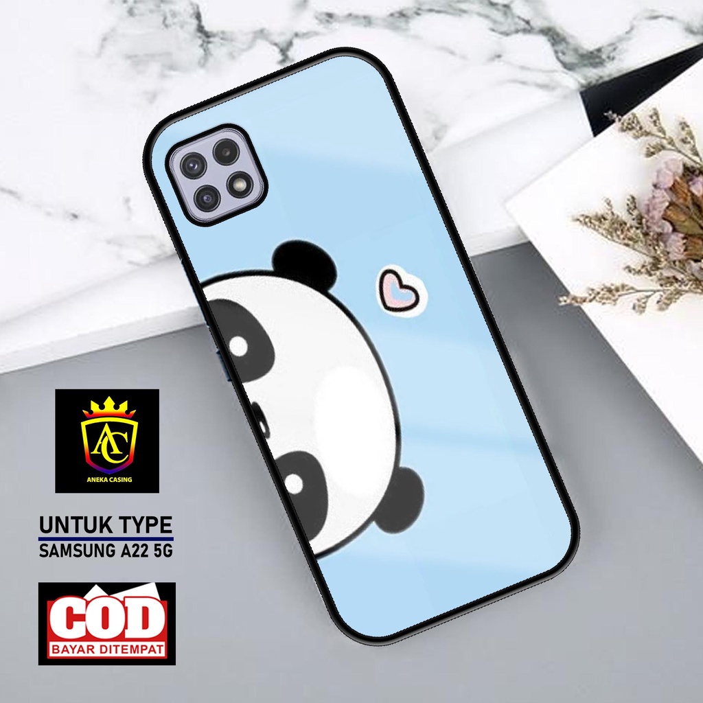 Case Samsung A22 5G Casing Samsung A22 5G Aneka Case [Panda] Case Glossy Case Aesthetic Custom Case 