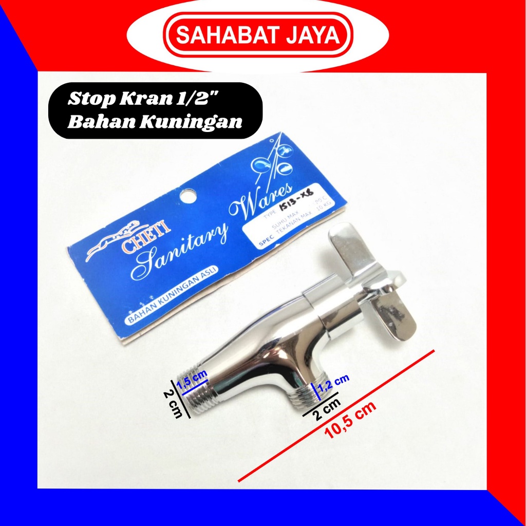 Stop Kran Single / Stop Kran Wastafel / Kran Kloset / Stop Keran